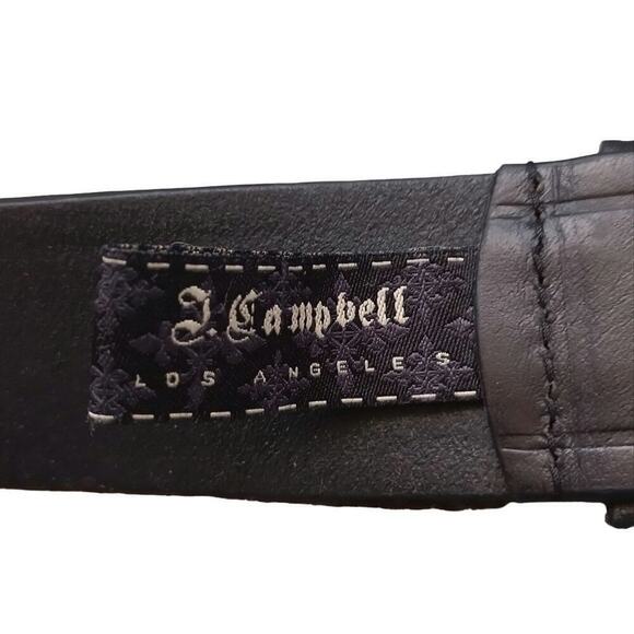 JEFFREY Campbell Italian Leather Distressed Belt Espresso 40 - Picture 3 of 6